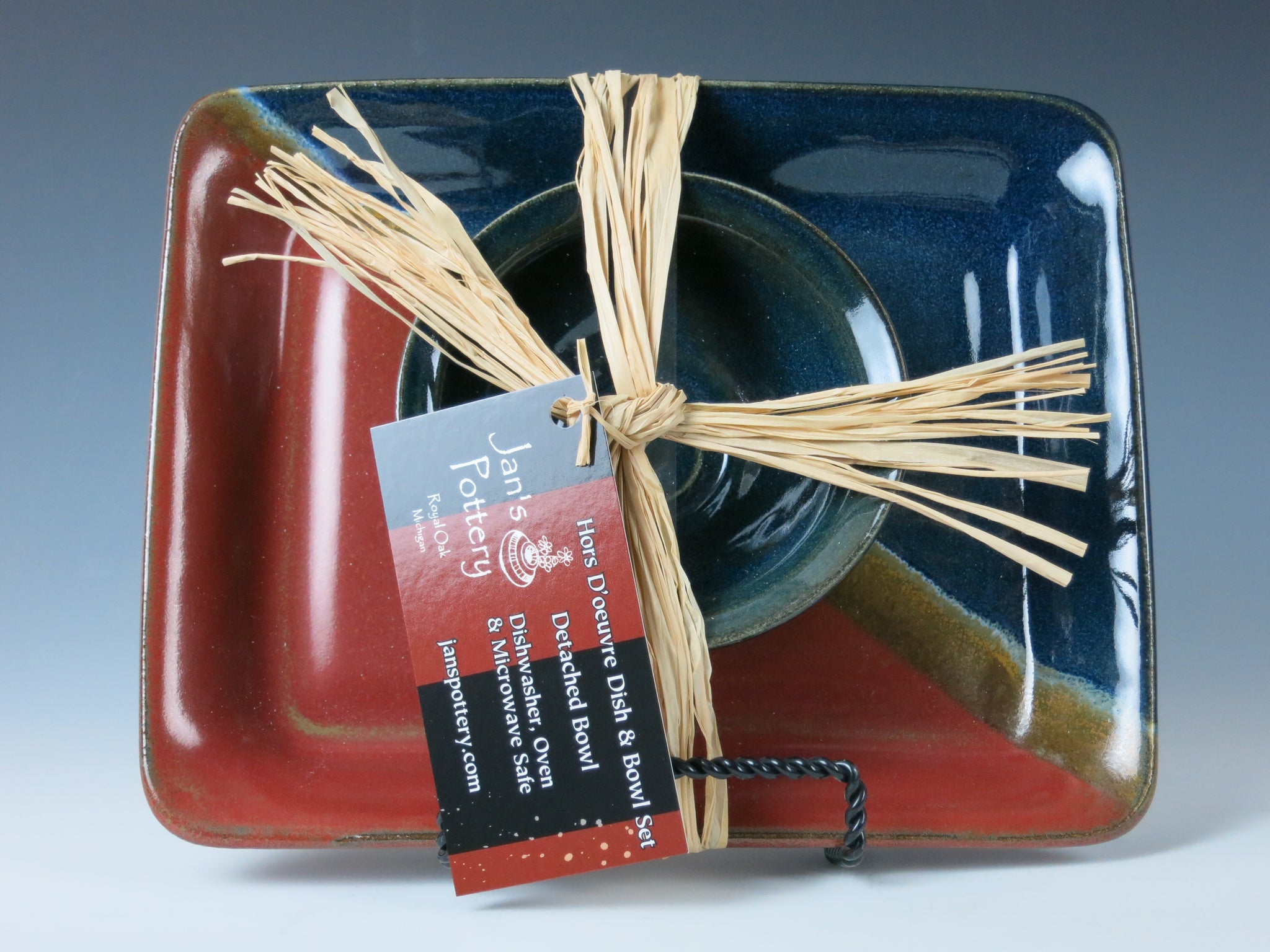 Small Square Plate & Bowl Set