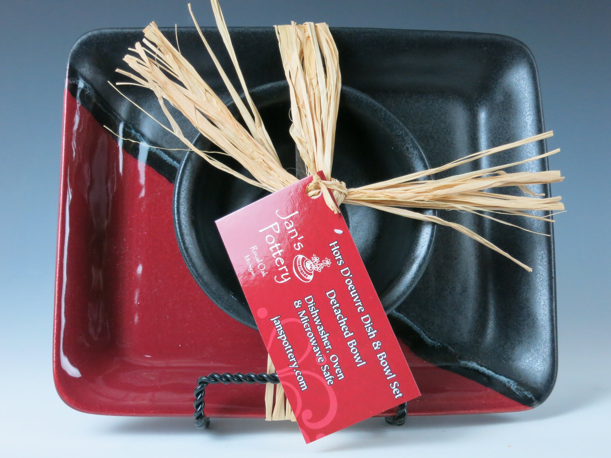 Small Square Plate & Bowl Set