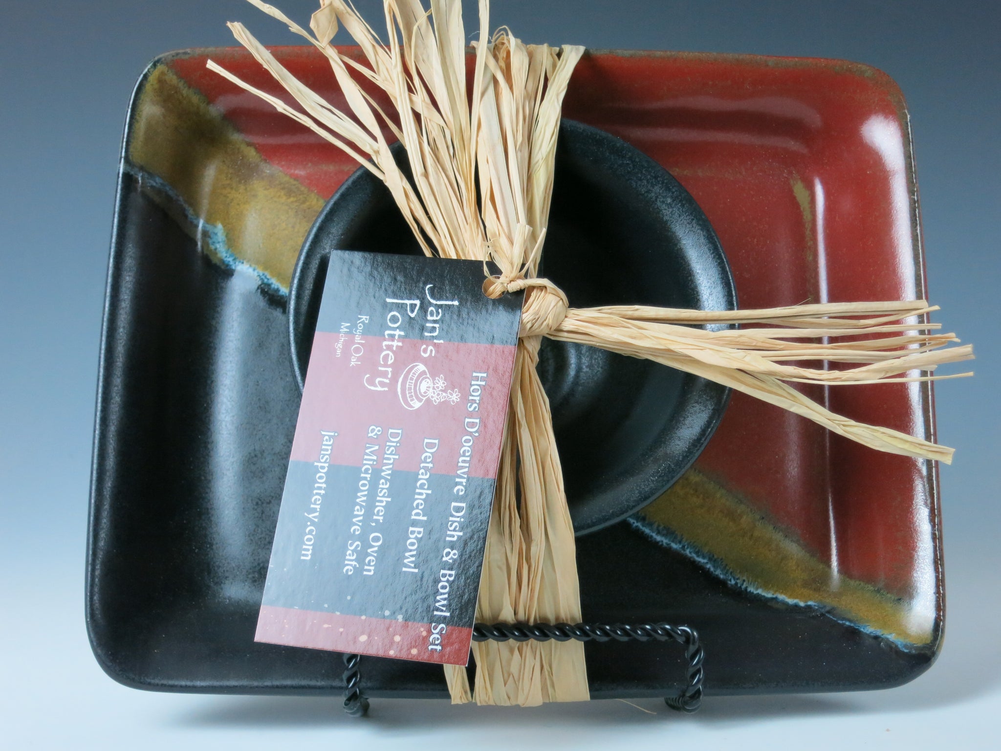 Small Square Plate & Bowl Set