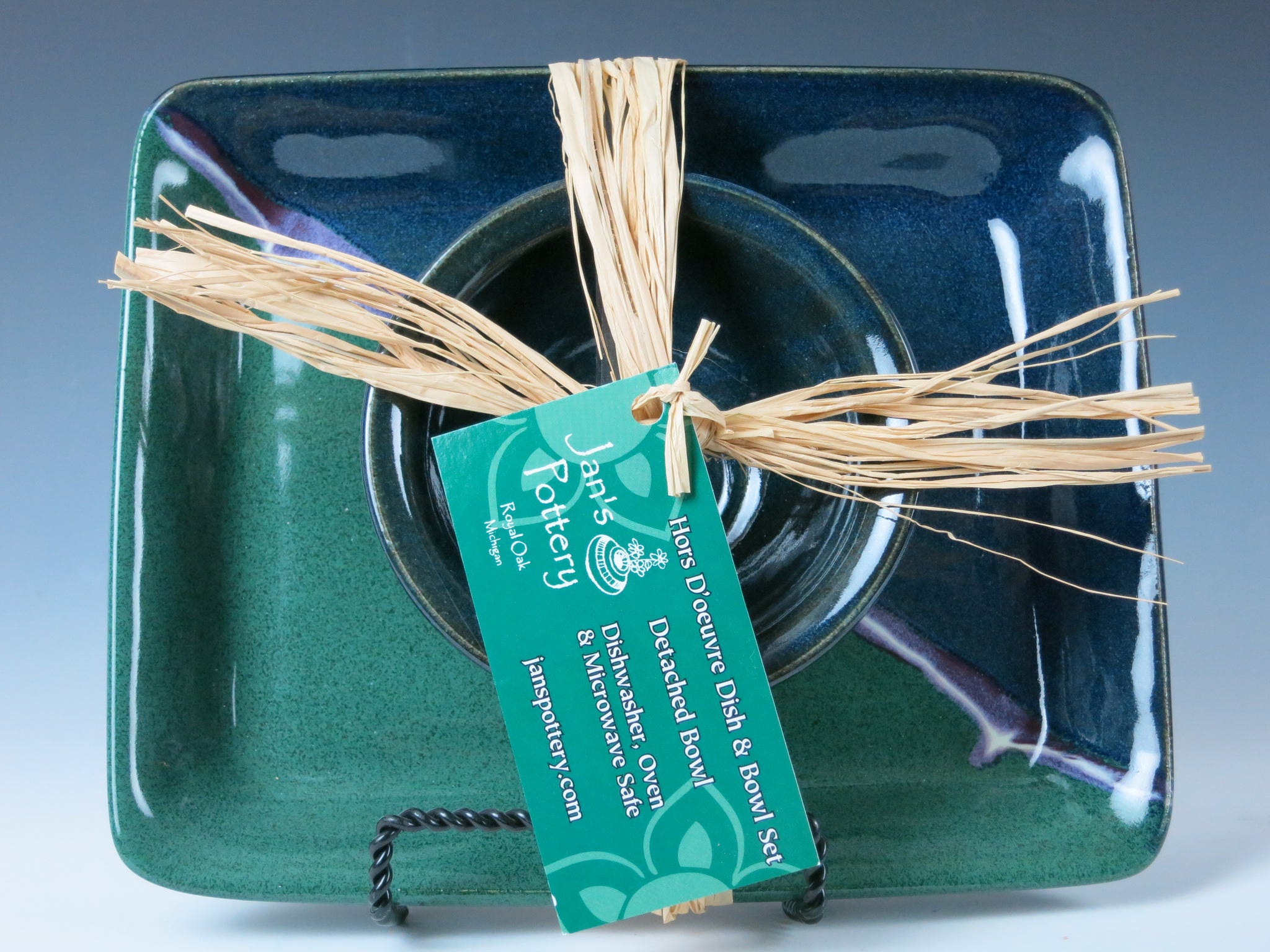 Small Square Plate & Bowl Set